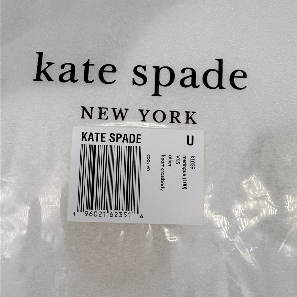 Kate Spade Love Shack Perforated Heart Crossbody Meringue - Picture 10 of 16